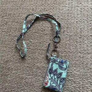 Vera Bradley Teal Lanyard
